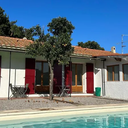 Avec Piscine, 10 Couchages, Proche Plages, Terrain Clos Et Parking A - Fr-1-732-60 Elne